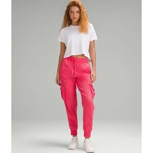 Lululemon Dance Studio Relaxed Fit Cargo Jogger Pant Glazed Pink Large NWT